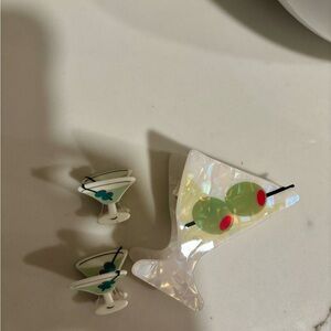 Martini Hair-clip set
